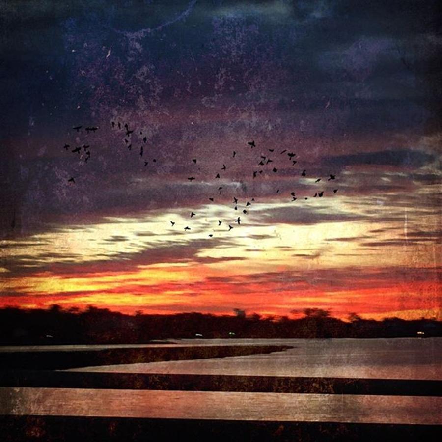 Sunset Photograph - Sunset From On The Bridge #sunset by Joan McCool