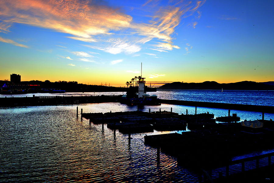 Sunset From Pier 39 - San Fransisco Photograph by Glenn McCarthy Art and Photography