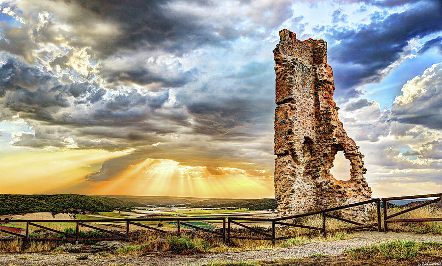 Sunset from the Castle Ruins Photograph by Weston Westmoreland