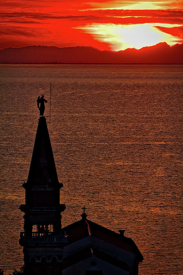 Sunset From the Walls #4 - Piran Slovenia Photograph by Stuart Litoff