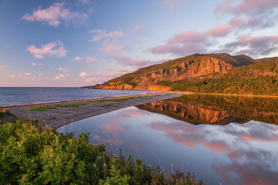 Sunset Glow on Cape Breton Highlands Photograph by Tom Hamilton - Fine ...