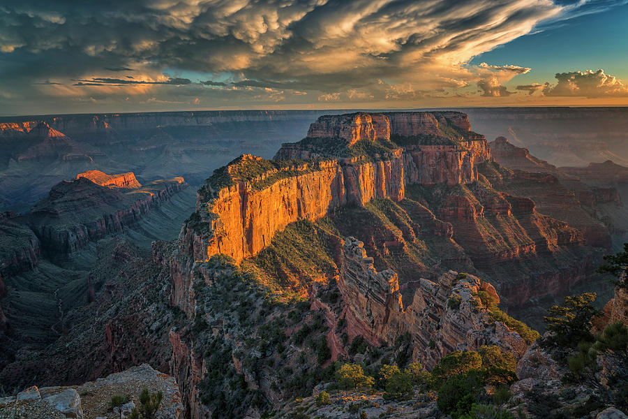 Sunset Grand Canyon 7R2_DSC1788_08132017 Photograph by Greg Kluempers