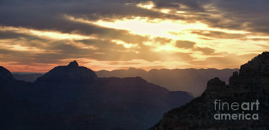 Sunset Grand Canyon Shadows 8 Photograph by Chuck Kuhn