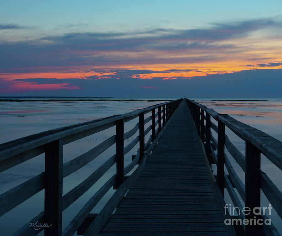 Sunset Photograph - Sunset Grays Beach Cape Cod by Michelle Constantine