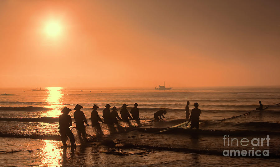Sunset Hai Hau Vietnam  Photograph by Chuck Kuhn