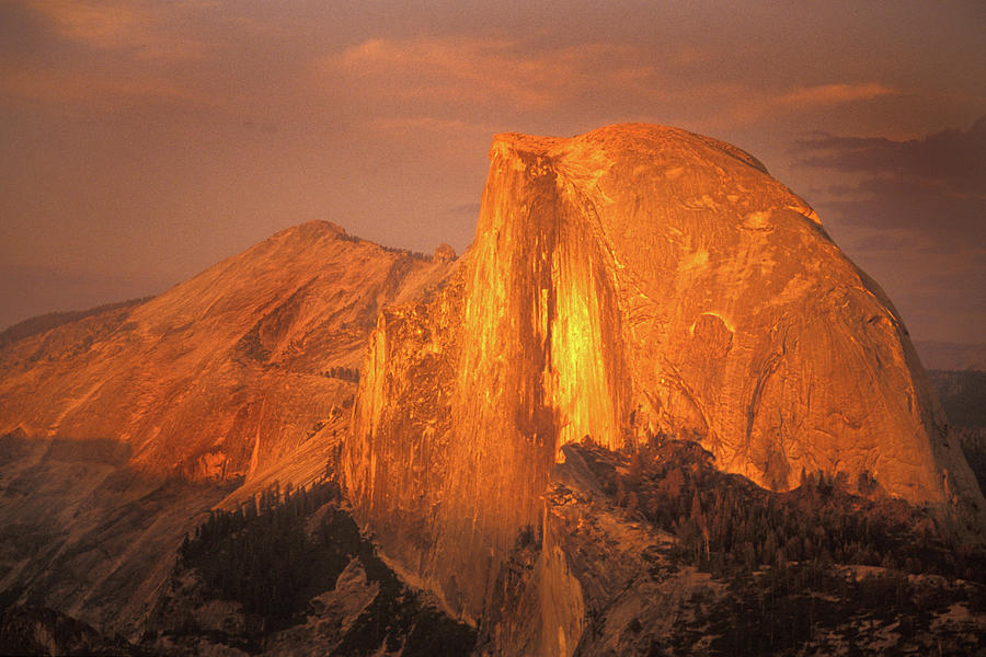 Sunset, Half Dome,Yosemite Photograph by Jerry Griffin