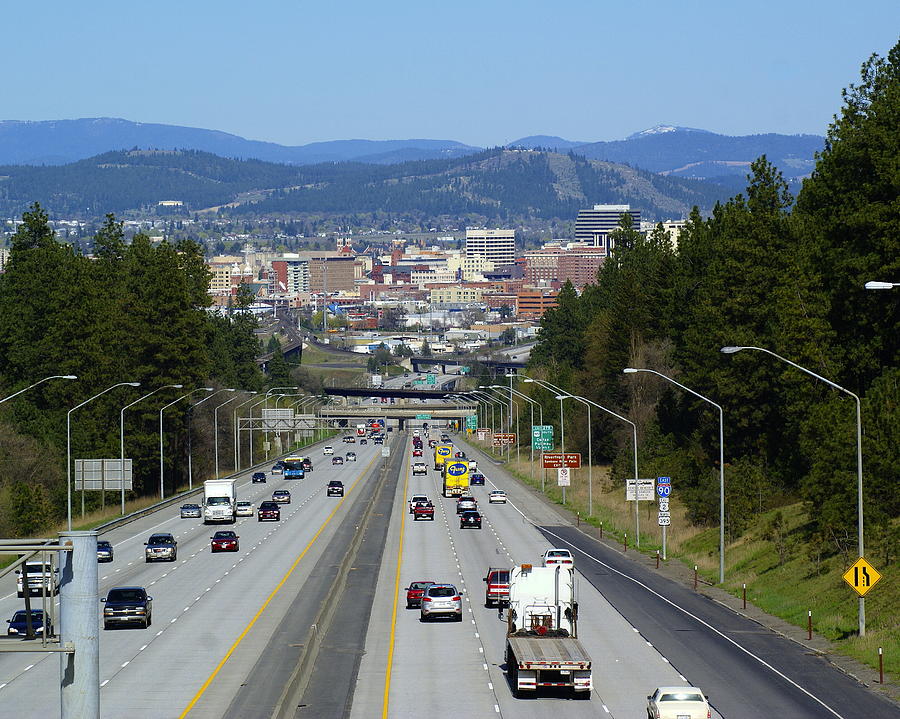 Sunset Hill Leading in to Spokane Photograph by Ben Upham III