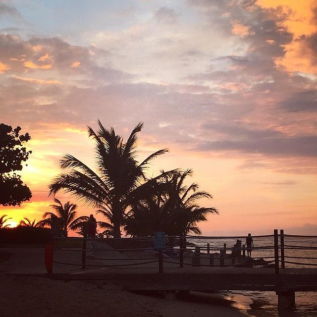 Beach Photograph - Sunset #holidayinresortjamaica #jamaica by Tammy Wetzel