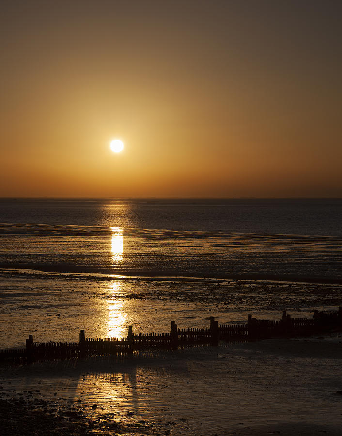 Sunset Photograph - Sunset Hunstanton by Gillian Dernie Sunset Photograph - Sunset Hunstanton by Gillian Dernie