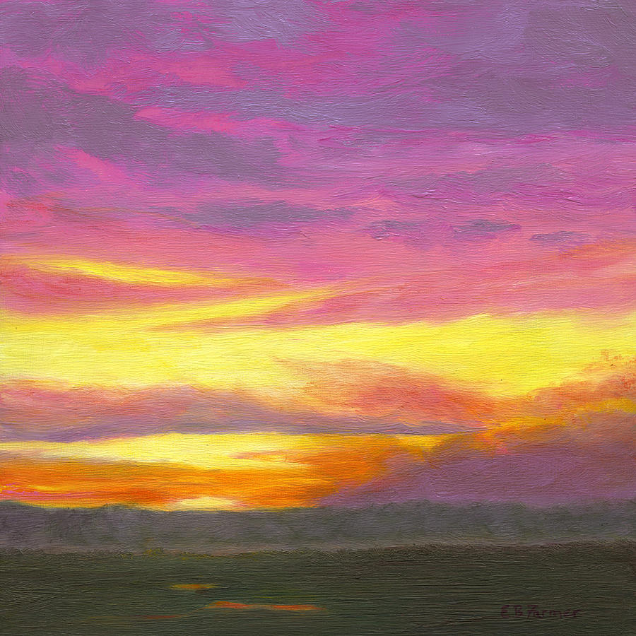 Sunset Painting - Sunset III by Elaine Farmer