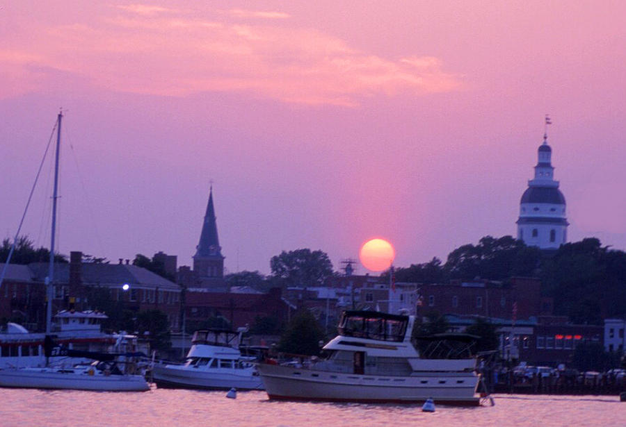Nature Photograph - Sunset in Annapolis by Paul Pobiak