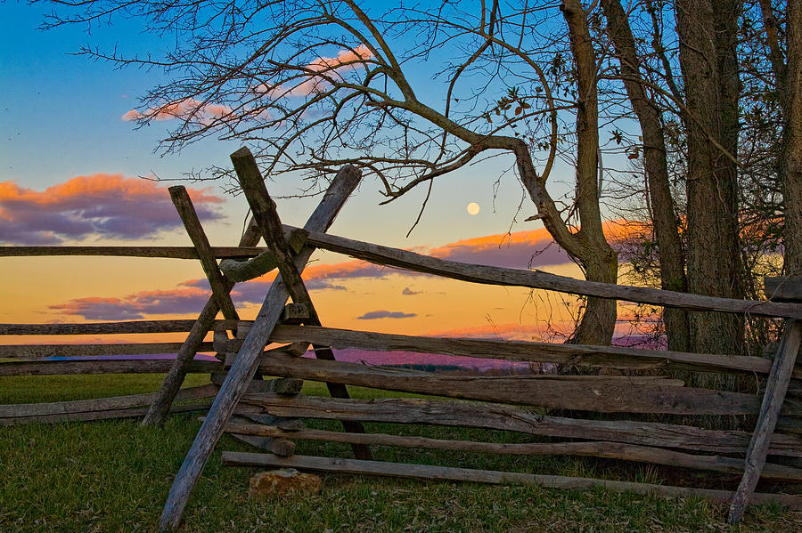 Sunset in Antietam Photograph by Ronald Lutz