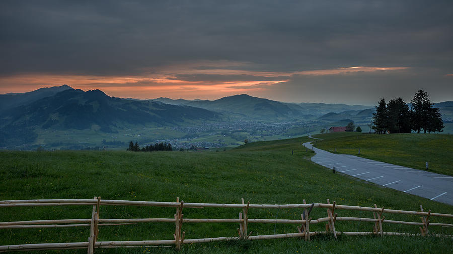Sunset in Appenzell Photograph by Andreas Levi