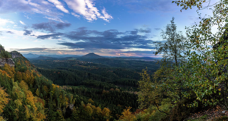 Sunset In Bohemian Switzerland Photograph by Andreas Levi