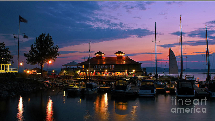 Sunset in Burlington Photograph by Scenic Vermont Photography