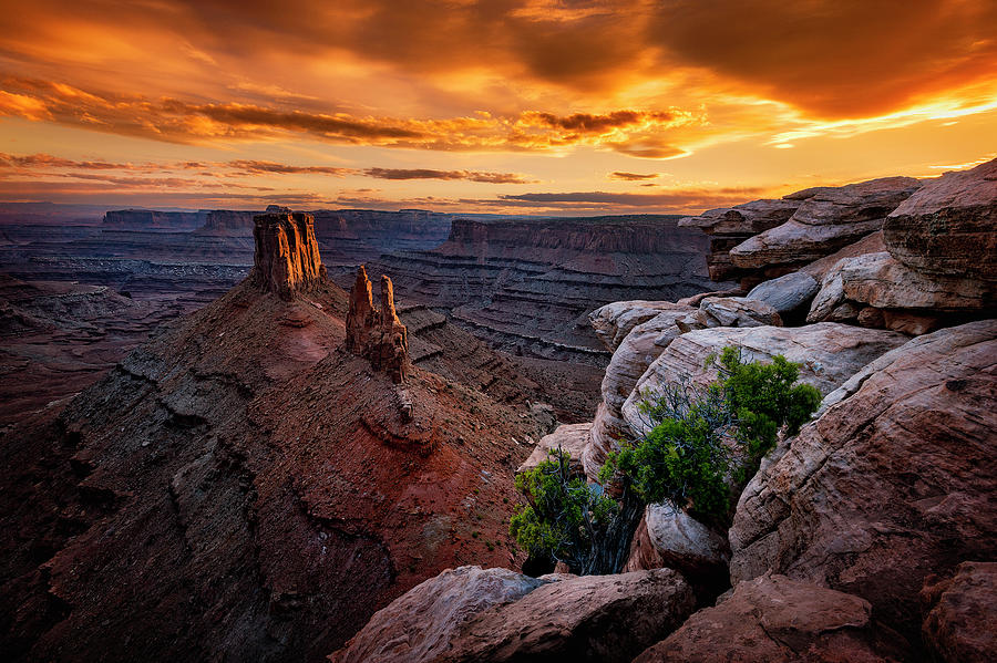 Sunset in Canyonlands Photograph by Michael Ash