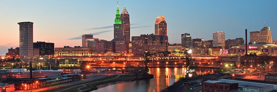 Sunset In Cleveland Photograph by Frozen in Time Fine Art Photography