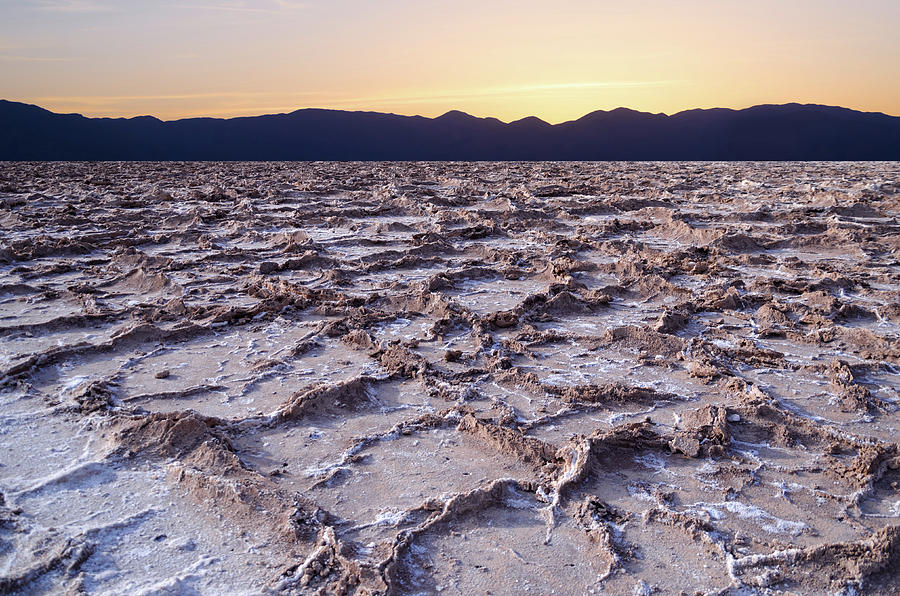 Sunset  In Death Valley Photograph