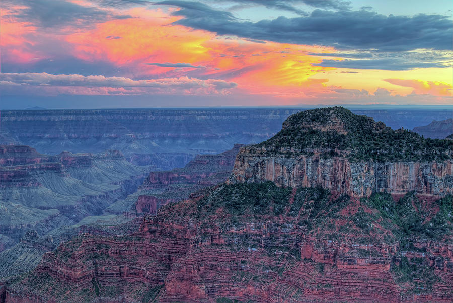 Sunset In Grand Canyon  Photograph by Joan Escala-Usarralde