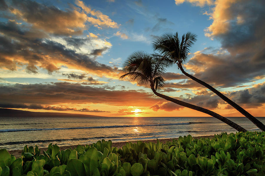 Sunset In Kaanapali Photograph by James Eddy