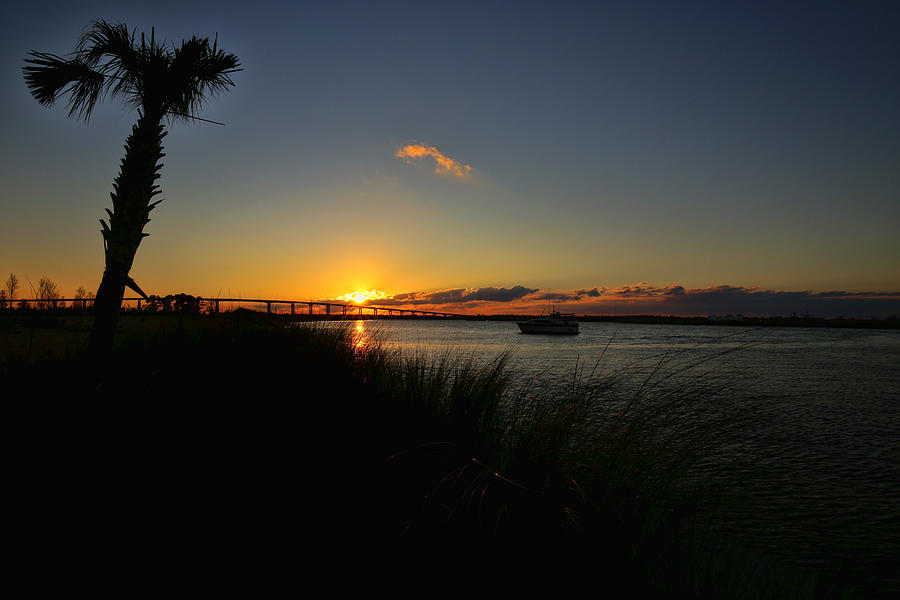 Sunset in Lake Charles Photograph by Judy Vincent