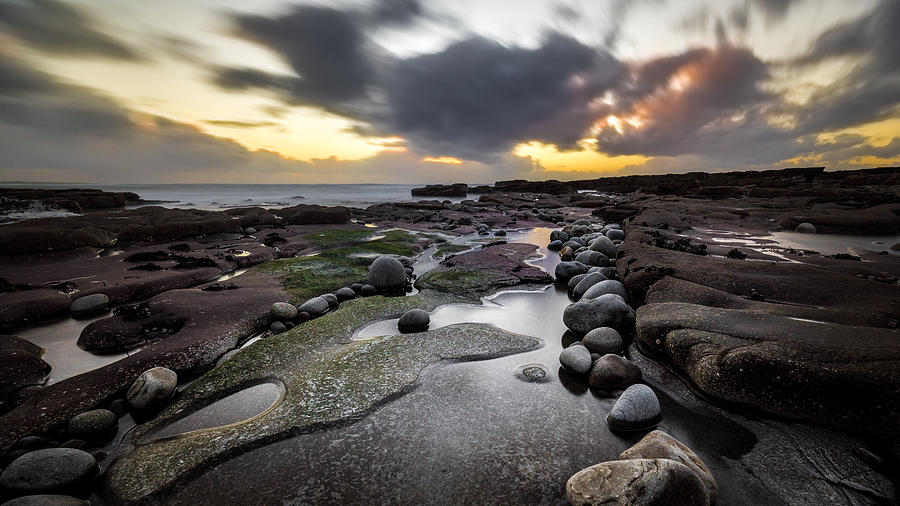 Sunset Photograph - Sunset in Liscannor - Clare, Ireland - Seascape photography by Giuseppe Milo