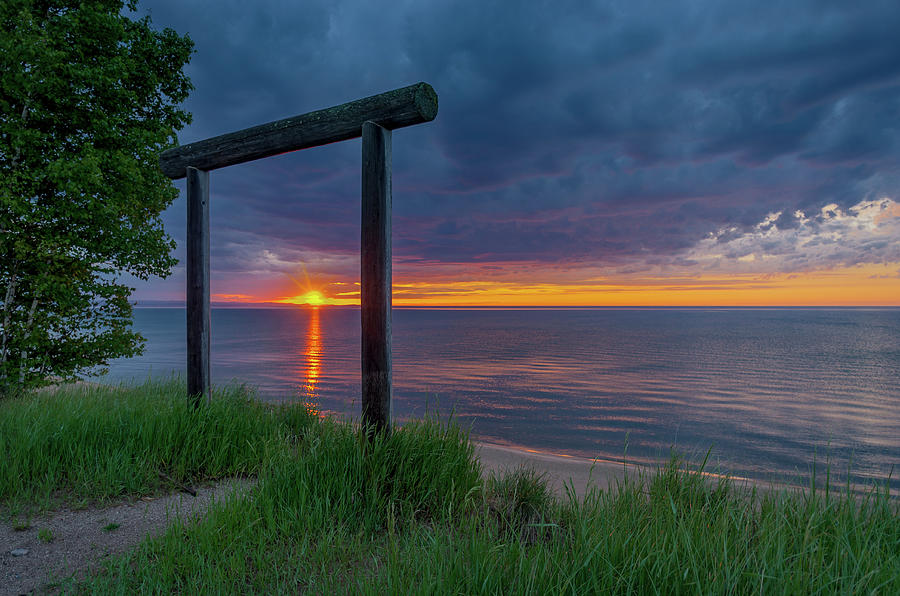 Sunset in Marquette Photograph by Gary McCormick