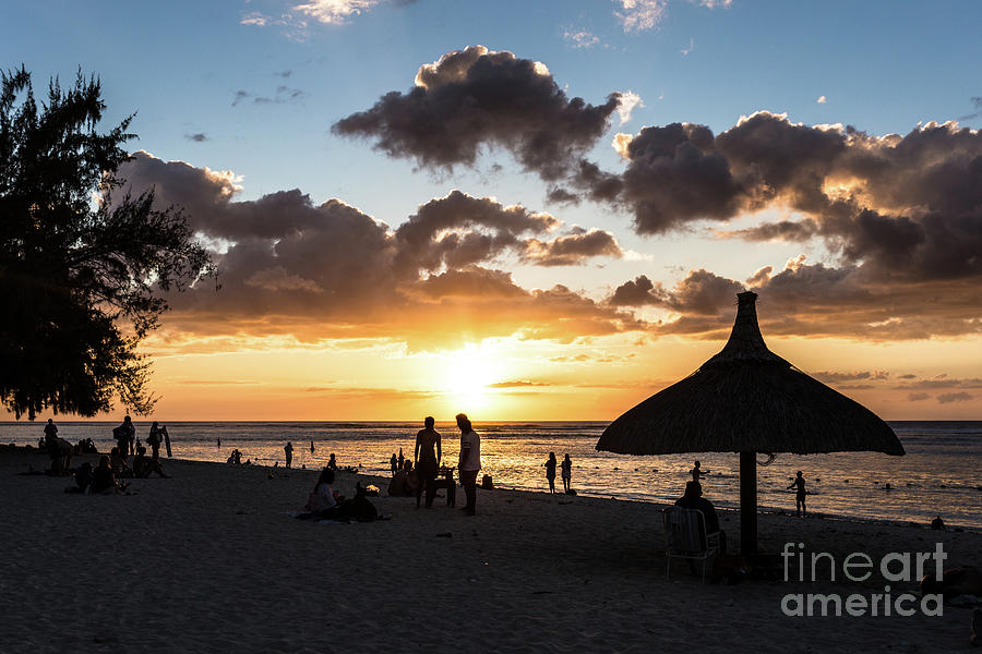 Sunset in Mauritius Photograph by Didier Marti