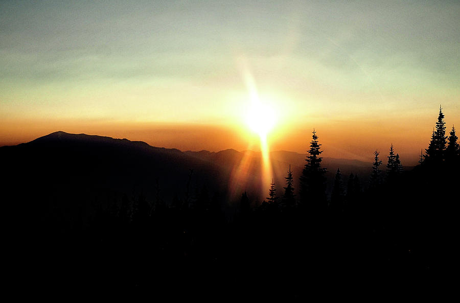 Sunset in Mt Shasta Photograph by Rebecca Dru
