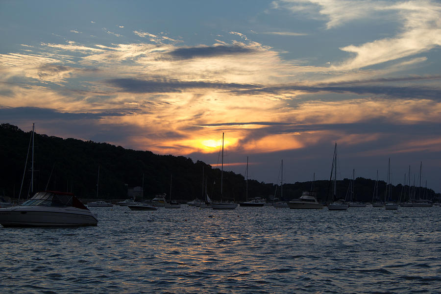 Sunset in Northport Photograph by Susan Jensen