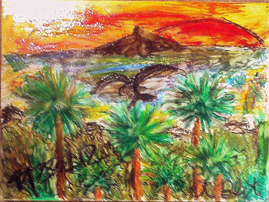 Sunset in Paradise Mixed Media by Andrew Blitman