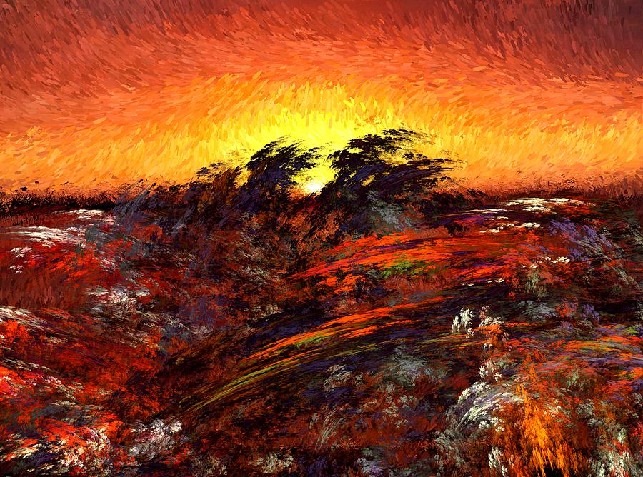 Sunset in Paradise Digital Art by David Lane