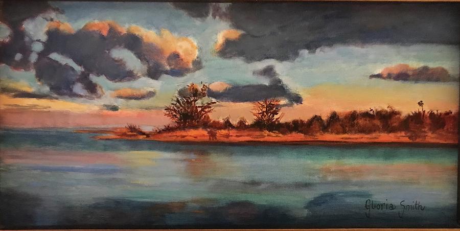 Sunset in Paradise Painting by Gloria Smith