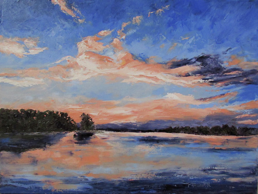 Sunset In Paradise Painting by Rebecca Hauschild