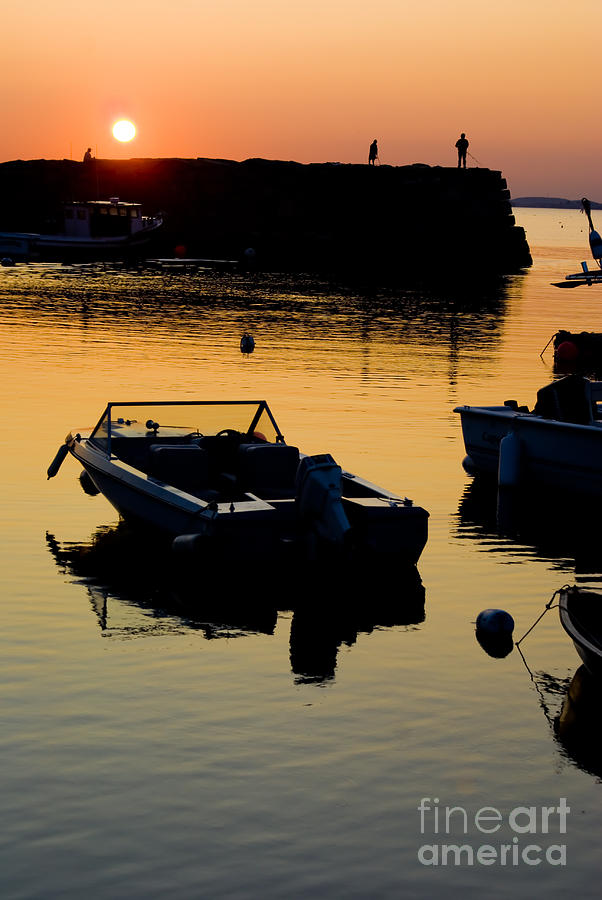 Sunset in Rockport Massachusetts Photograph by Anthony Totah