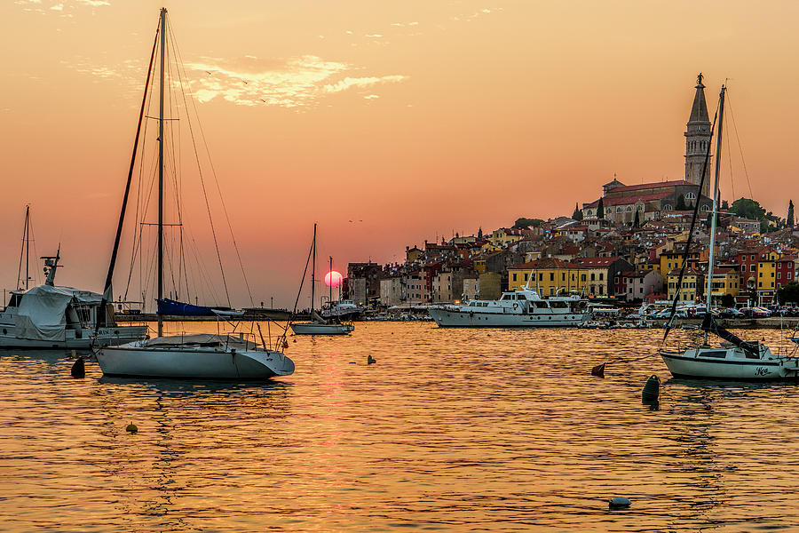 Sunset in Rovinj Photograph by Betty Eich