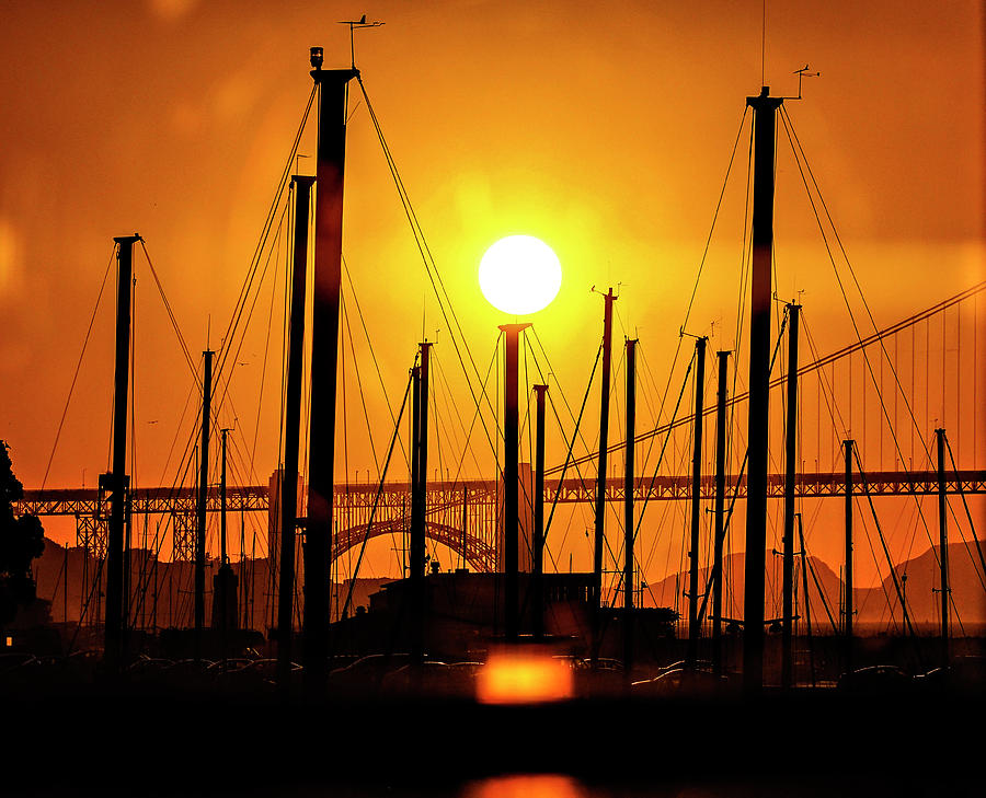 Powerful Sunset In San Francisco Photograph
