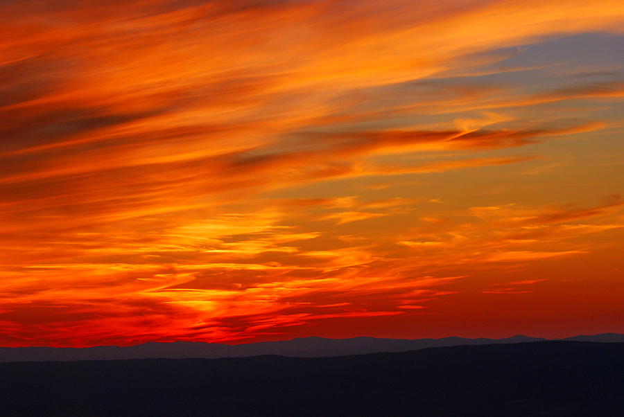 Shenandoah National Park Photograph - Sunset in Shenandoah National Park by Francie Davis