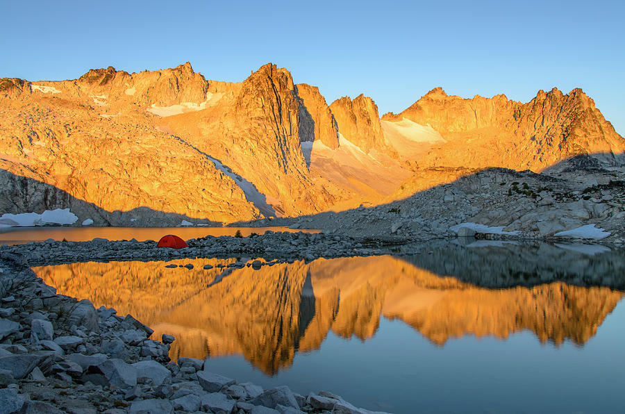 Sunset in the Enchantments Digital Art by Michael Lee
