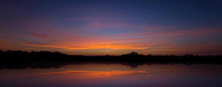 Sunset in the Everglades Photograph by Mark Andrew Thomas