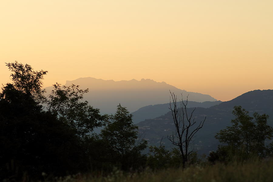 Sunset Photograph - Sunset in the mountains by Samantha Mattiello