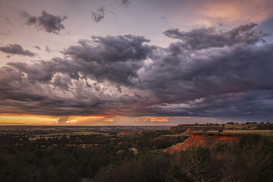 Sunset in the Red Hills Photograph by Scott Bean