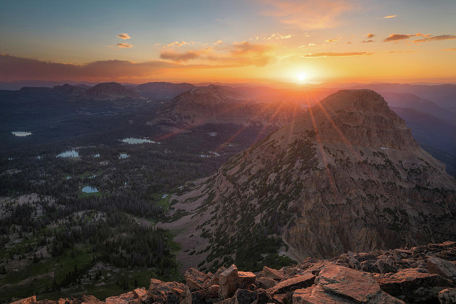 Sunset in the Uinta Mountains Photograph by James Udall