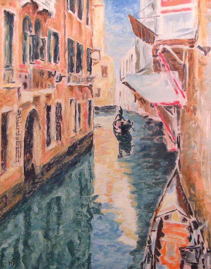 Sunset In Venice Painting