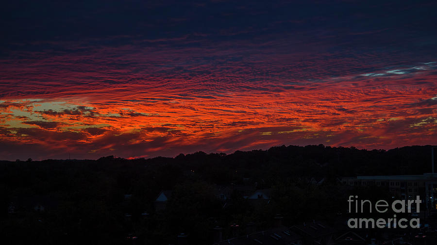 Sunset sky in Virginia Photograph by Agnes Caruso