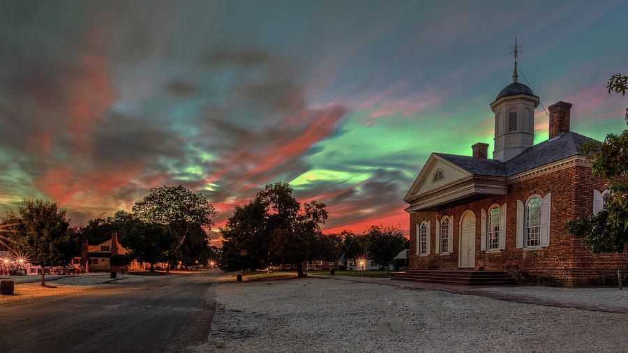 Sunset in Williamsburg Virginia Photograph by Jerry Gammon