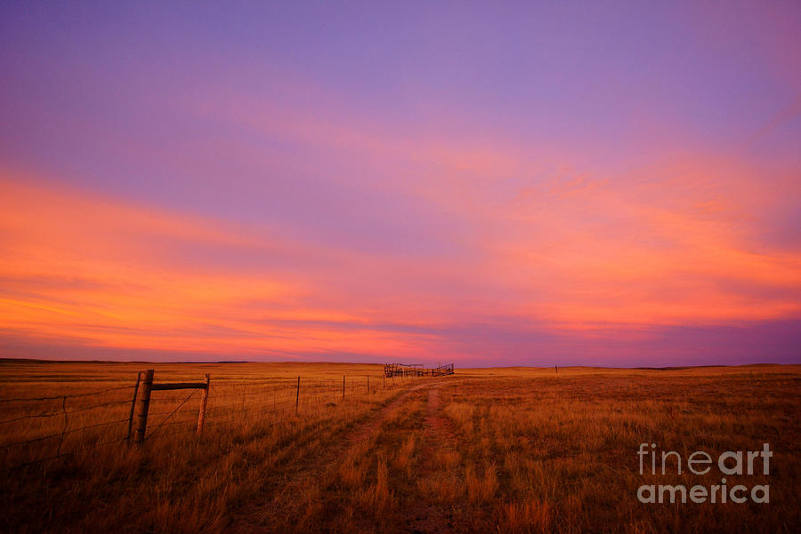 Sunset in Wyoming 2016 Photograph by Benedict Heekwan Yang