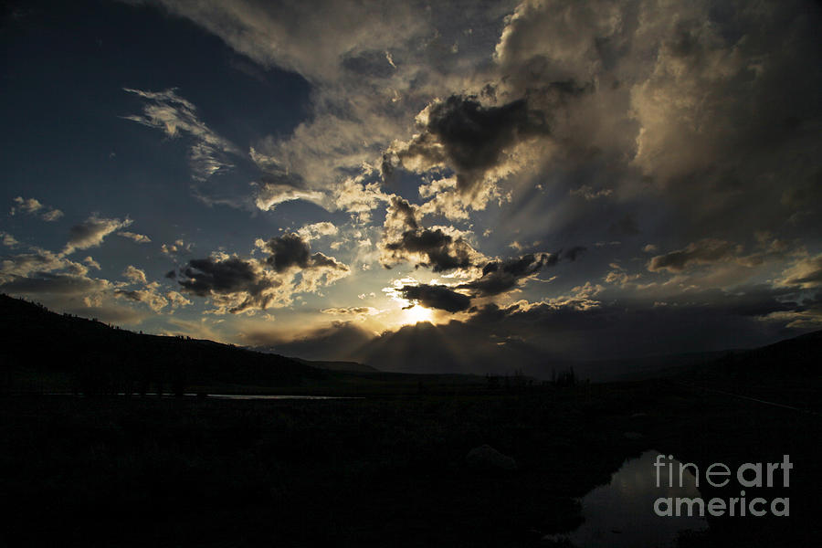 Sunset in Yellowstone Photograph by Natural Focal Point Photography