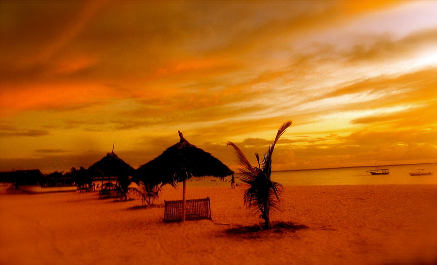 Boat Photograph - Sunset in Zanzibar by Joe  Burns