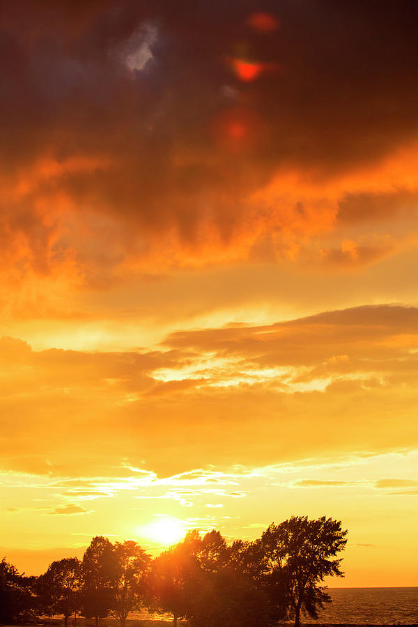 Sunset in Oswego Photograph by David Stasiak - Fine Art America